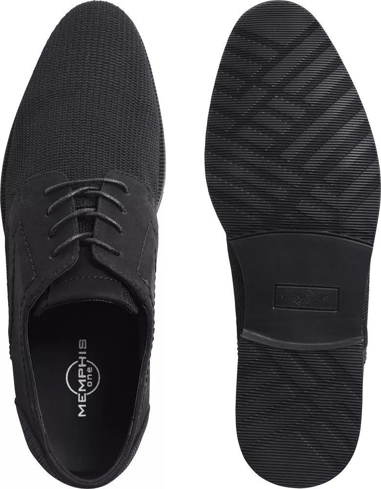 Black Elegant Lace-Up Shoes, , large image number 4