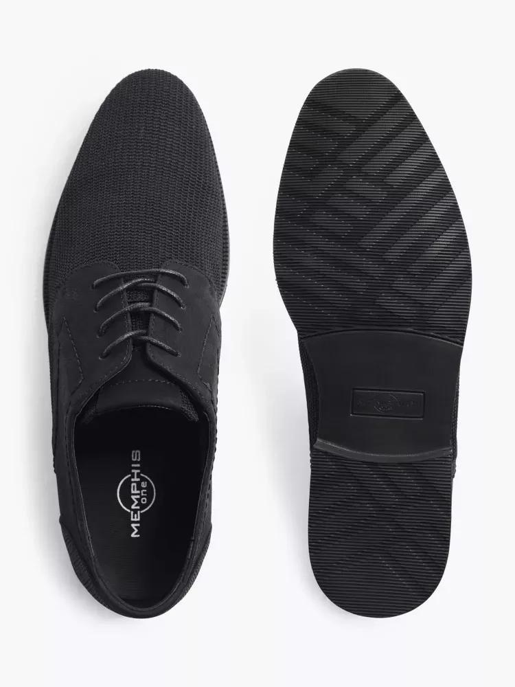 MPH one - Black Elegant Lace-Up Shoes