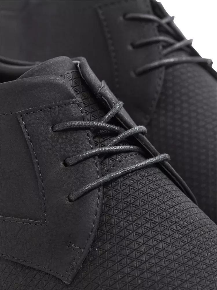Black Elegant Lace-Up Shoes, , large image number 6