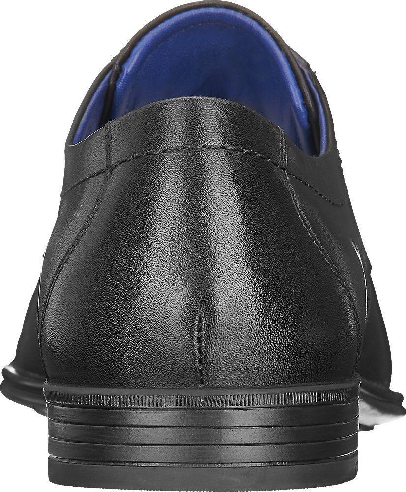 Black Leather Business Lace-Ups Shoes, , large image number 2