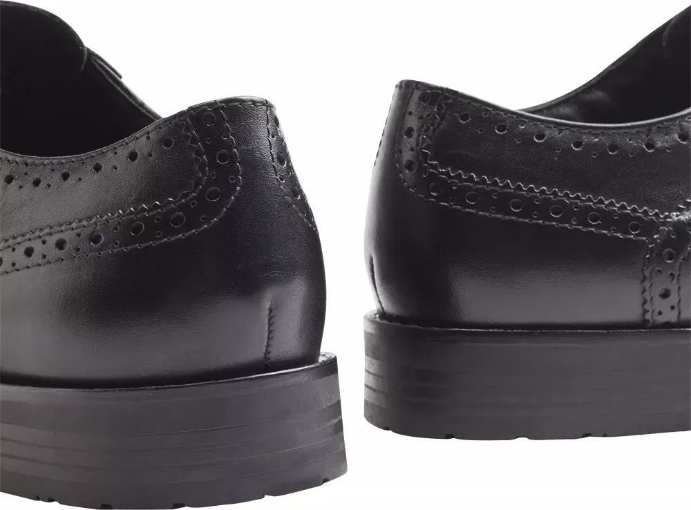 Black Leather Shoes, , large image number 3