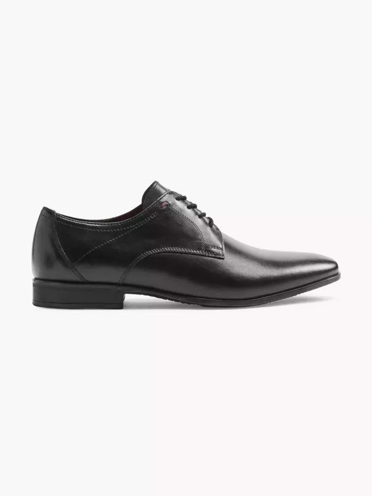 Black Business Lace-Ups Shoes, Men, , large image number 0