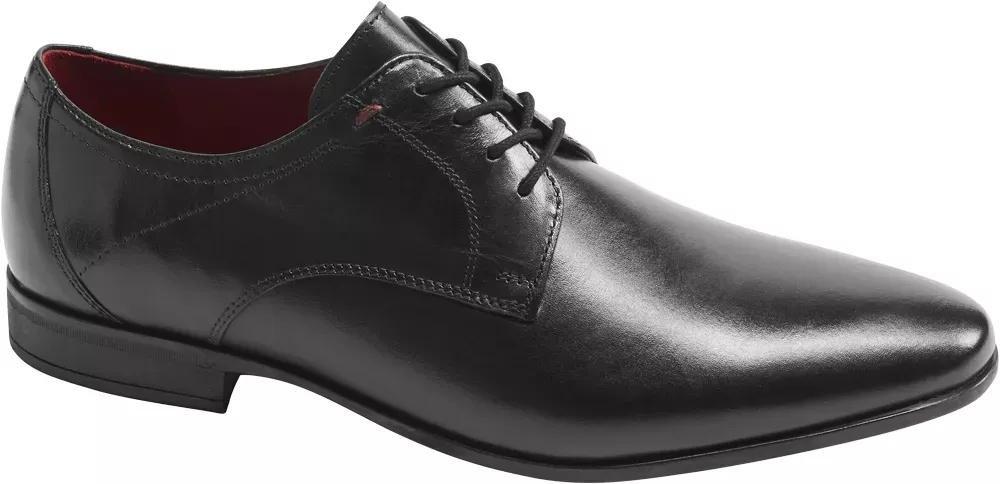 Black Business Lace-Ups Shoes, Men, , large image number 1