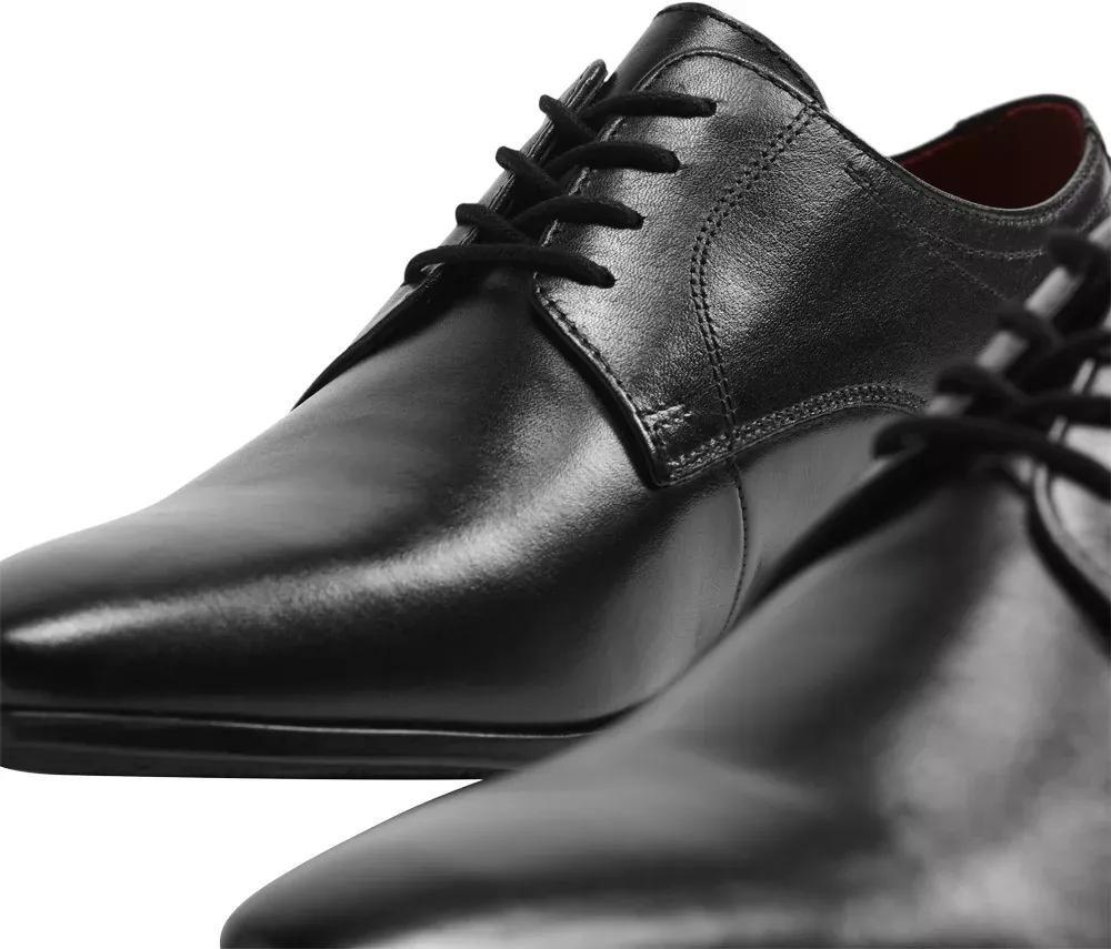 Black Business Lace-Ups Shoes, Men, , large image number 6