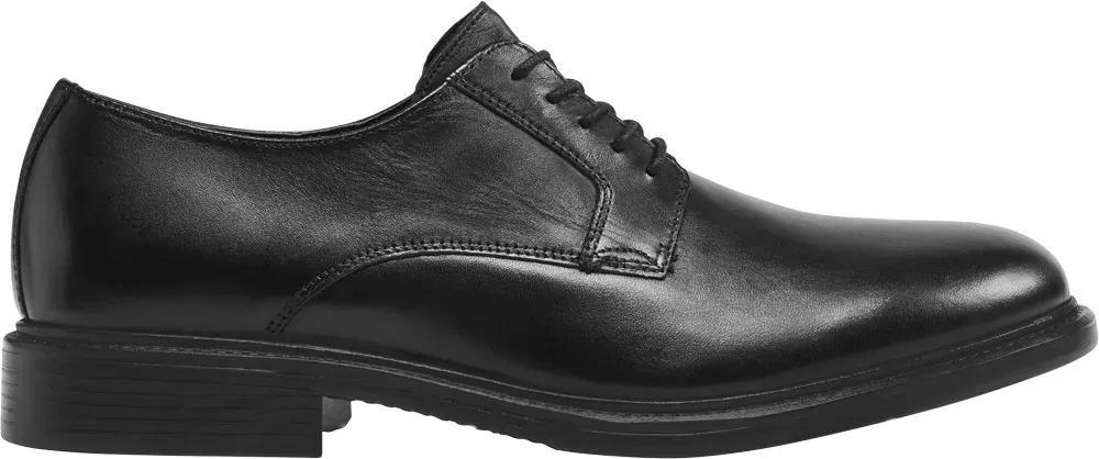 Black Leather Formal Lace-Ups Derby Shoes, , large image number 0