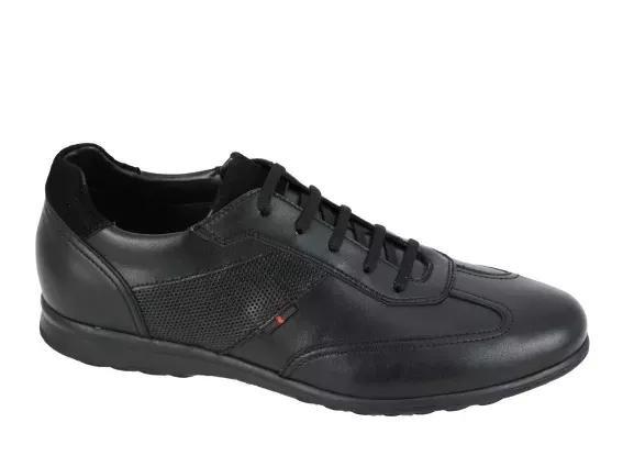Black Leather Formal Lace-Ups Shoes, , large image number 0