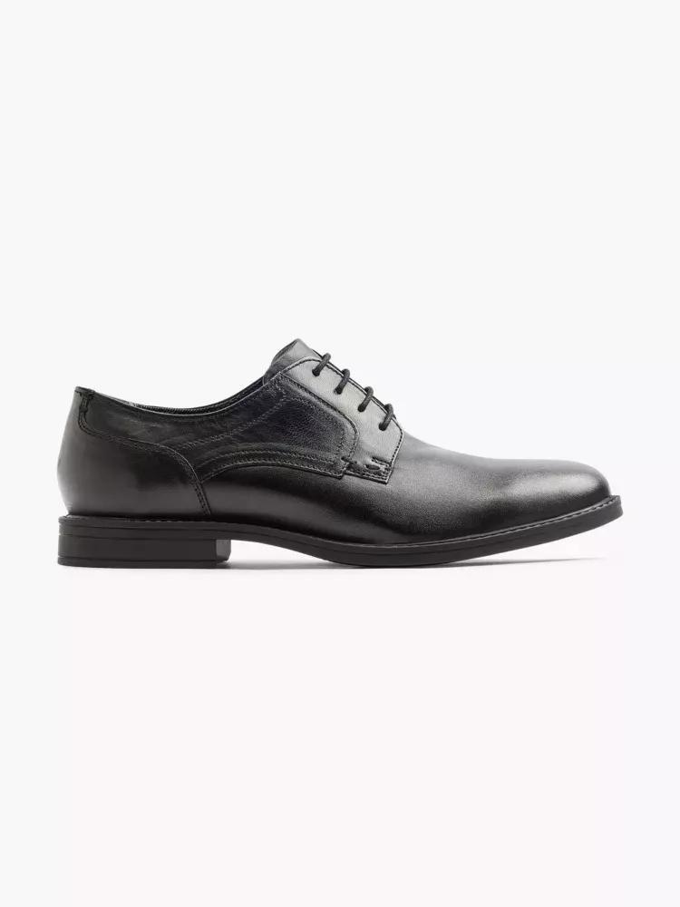 Black Round Toe Formal Shoes, , large image number 0