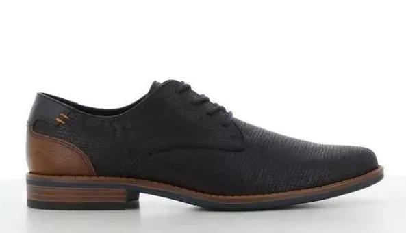 Black Two-Tone Formal Derby, , large image number 1