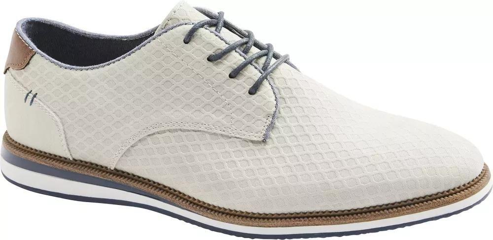 White Leather Formal Derby Shoes, , large image number 1