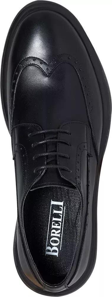 Black Leather Formal Lace-Ups Shoes, , large image number 1