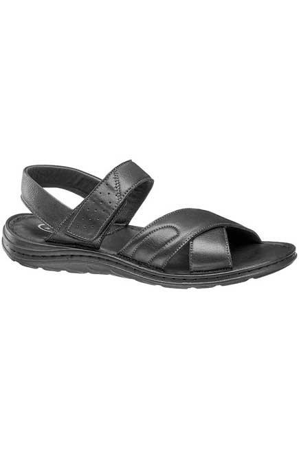 Black Criss Cross Sandals, , large image number 0