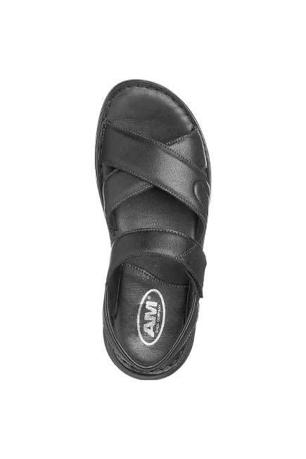 Black Criss Cross Sandals, , large image number 3