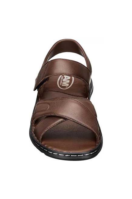 Brown Criss Cross Sandals, , large image number 1