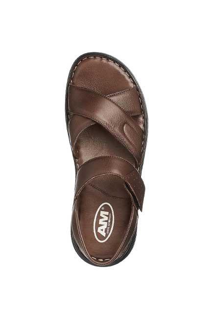Brown Criss Cross Sandals, , large image number 2