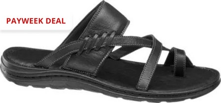 AM SHOE - Black Casual Slippers