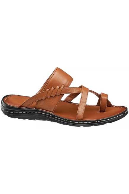 Brown Strappy Slides, , large image number 0