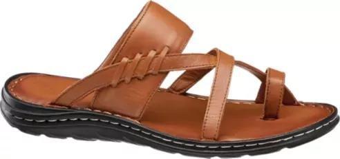 Brown Strappy Slides, , large image number 2