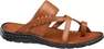 AM SHOE - Brown Strappy Slide Sandals, Men