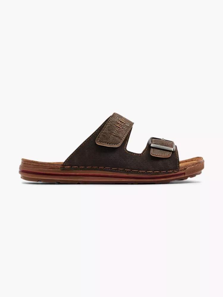 Brown Mules With Belt Details, , large image number 0