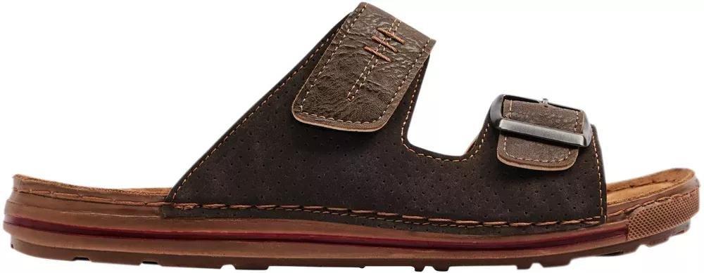 Brown Mules With Belt Details, , large image number 1