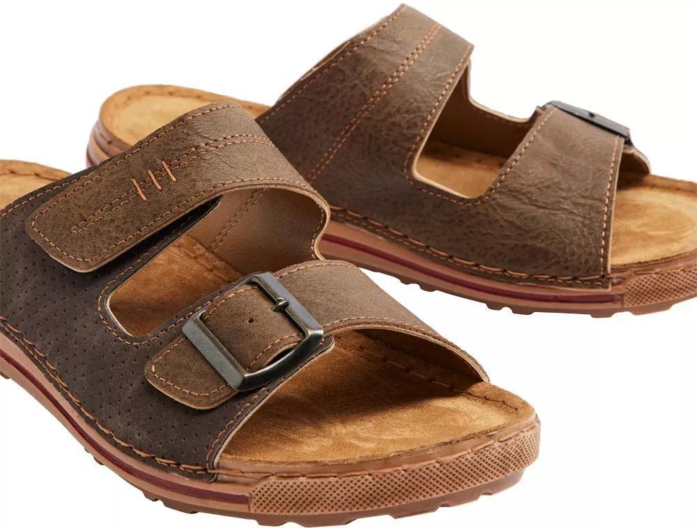 Brown Mules With Belt Details, , large image number 6