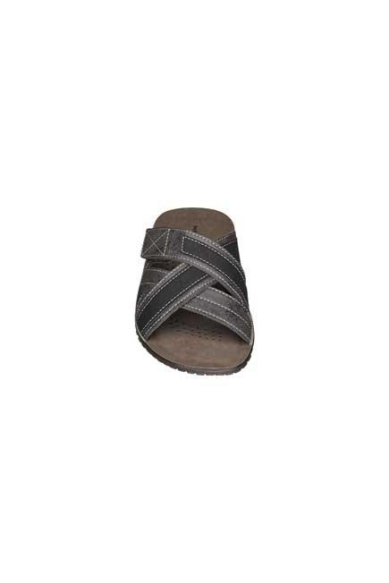 Grey Criss Cross Strappy Slide Sandals, , large image number 3