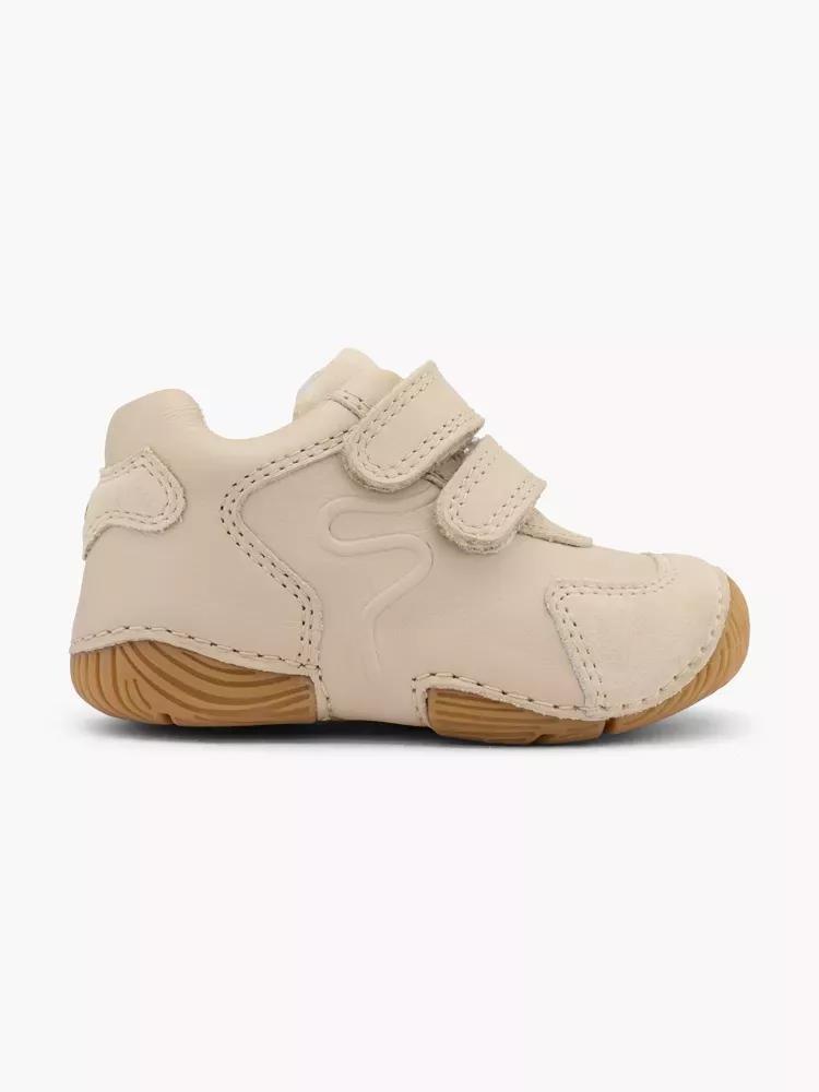 Cream Strappy Sneakers, Kids Unisex, , medium