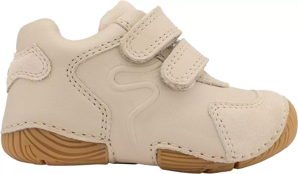 Cream Strappy Sneakers, Kids Unisex, , large image number 1