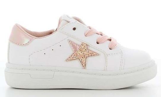 White Starry Sneakers, Kids Girls, , medium