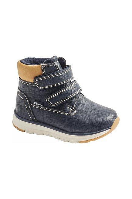 Cortina - Navy Deitex Boots, Kids Boys