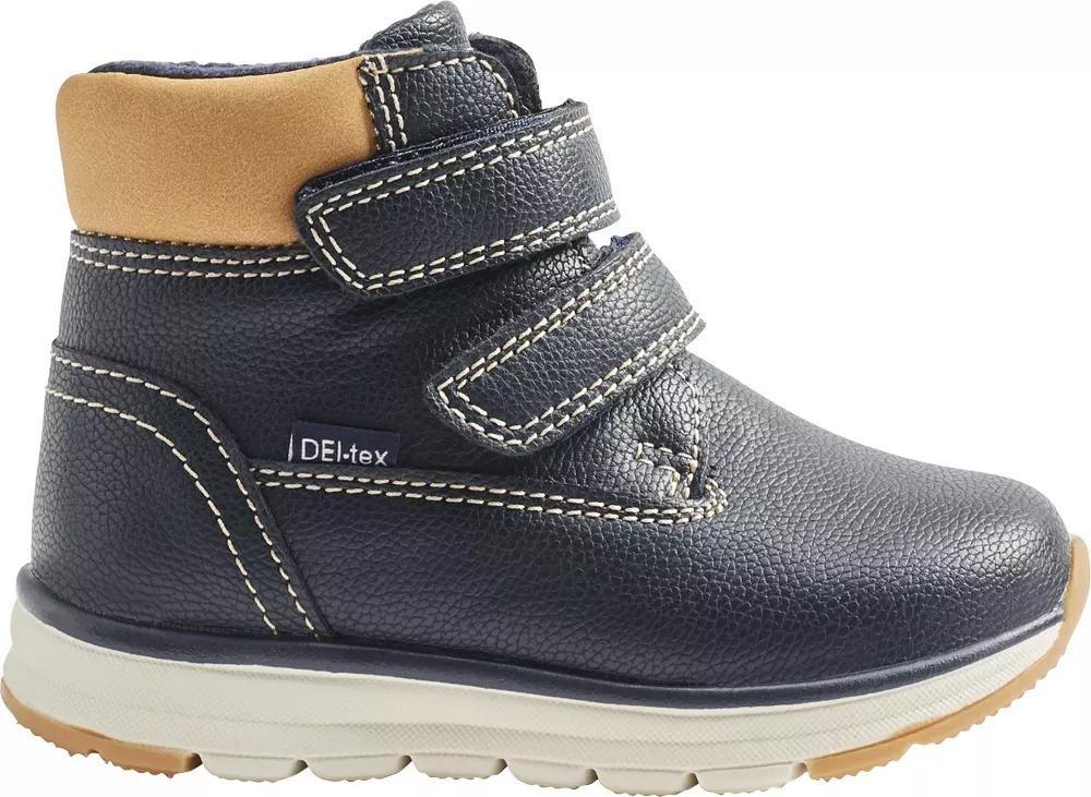 Cortina - Navy Deitex Boots, Kids Boys