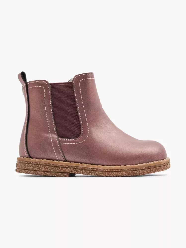 Burgundy Ankle Length Boots, Kids Girls, , large image number 0