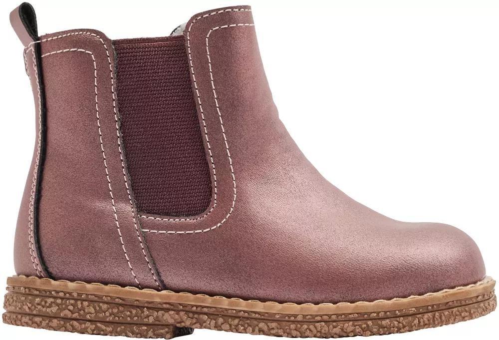 Burgundy Ankle Length Boots, Kids Girls, , large image number 2