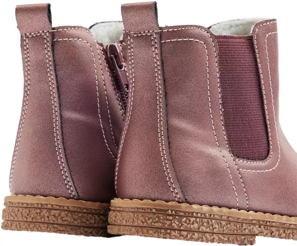 Burgundy Ankle Length Boots, Kids Girls, , large image number 5