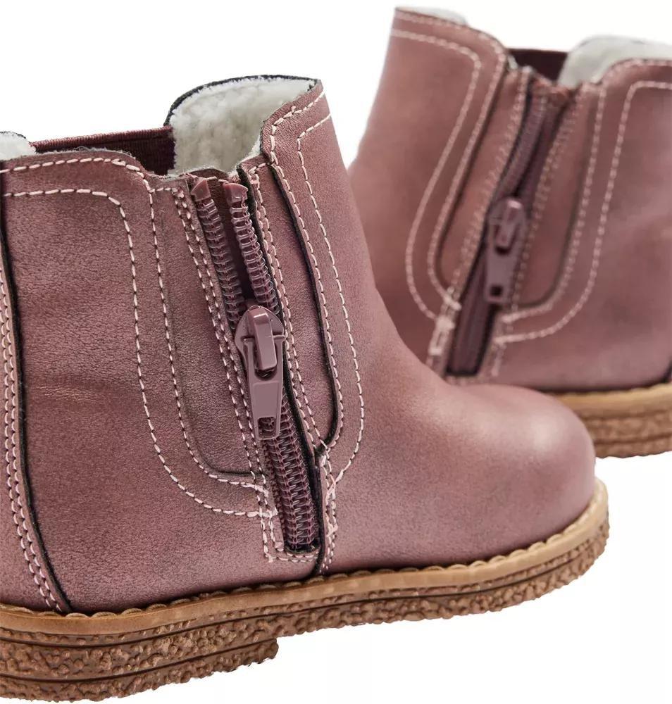 Burgundy Ankle Length Boots, Kids Girls, , large image number 6