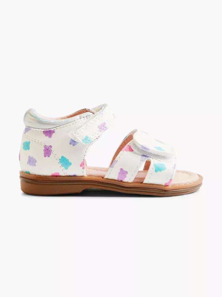 White Gummy Bear Sandals, Kids Girls, , medium