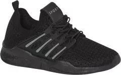 Black Walking Shoes, Kids Boys, , large image number 0