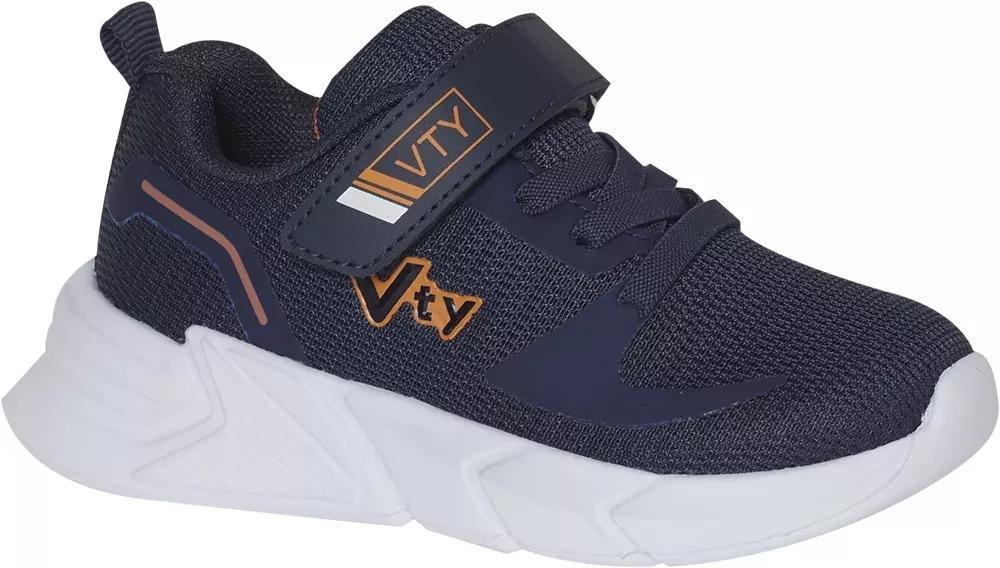 Navy Walking Sneakers, Kids Boys, , large image number 0