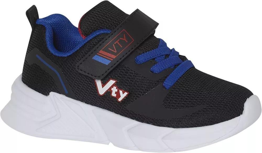 Black Walking Sneakers, Kids Boys, , large image number 0