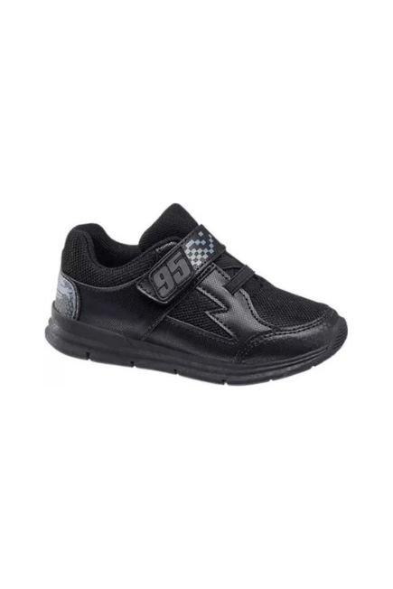 Black Velcro Sneakers , Kids Boys, , large image number 0