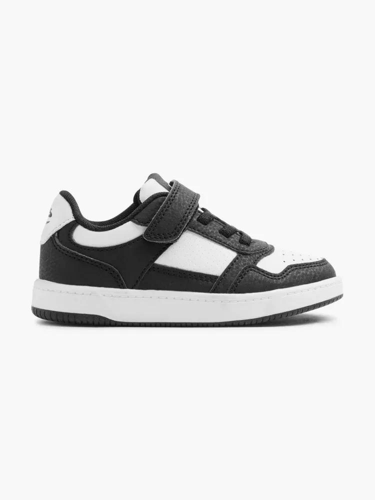 Black Laced Solid Sneakers, Kids Unisex, , medium