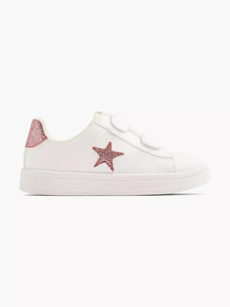White Laced Sneakers, Kids Girls, , large image number 0