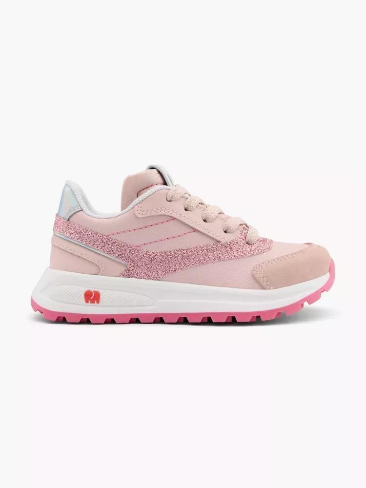 Pink Glitter Sneaker, Kids Girls, , large image number 0