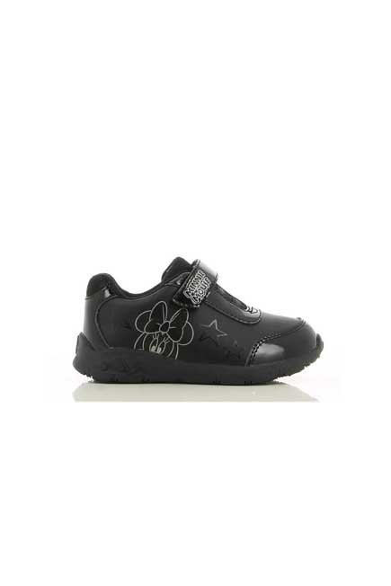 Minnie Mouse - Black Sneakers With Minnie Mouse Print, Kids Girl