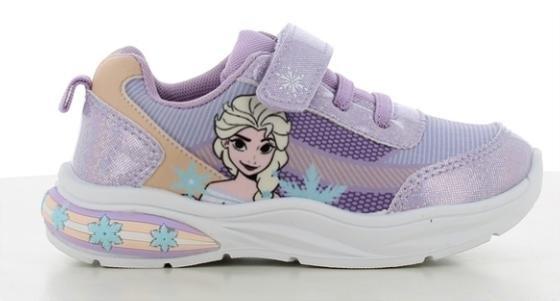 Purple Frozen Elsa Sneakers, Kids Girls, , large image number 0