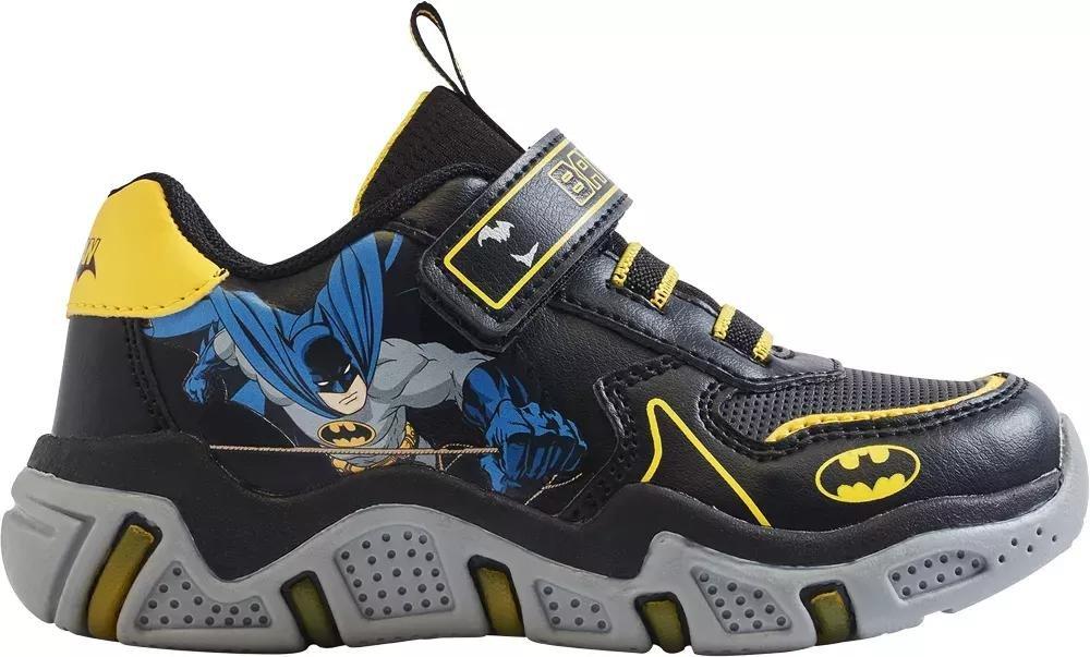 Black Batman Sneakers, Kids Boys, , large image number 0