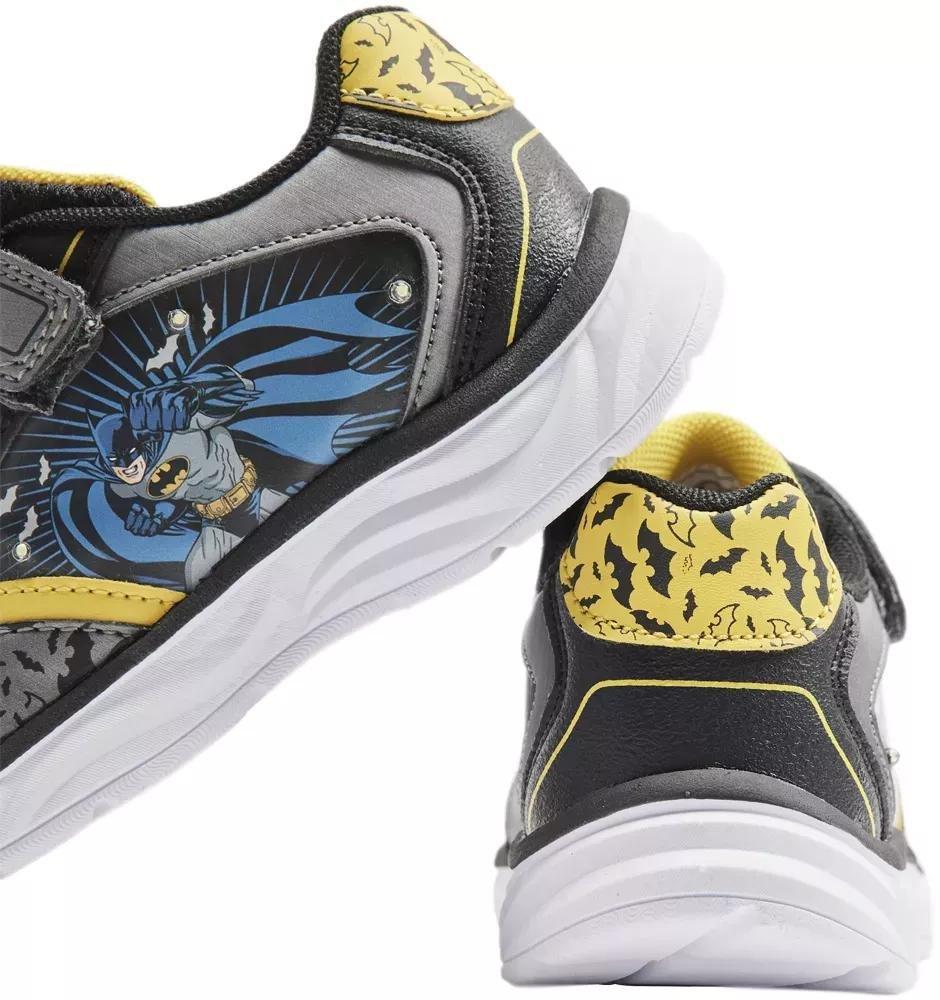 Grey Batman Velcro Shoes, Kids Boys, , large image number 5