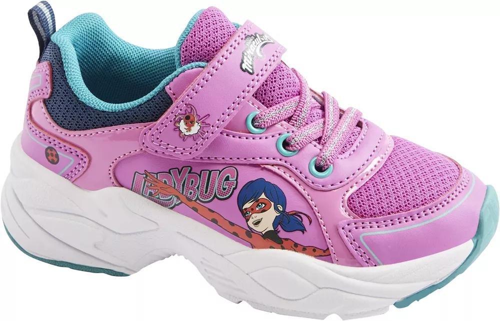 Pink Lady Bug Sneakers, Kids Girls, , large image number 1