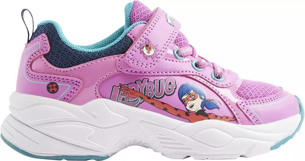Pink Lady Bug Sneakers, Kids Girls, , large image number 2