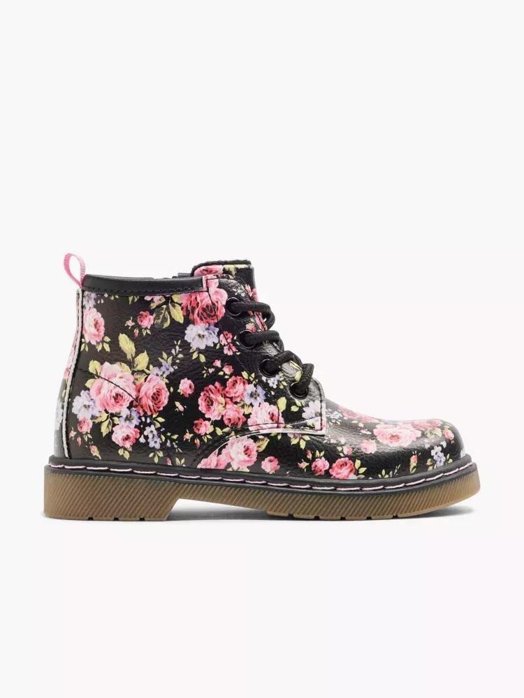 Black Ankle Boots, Kids Girls, , large image number 0